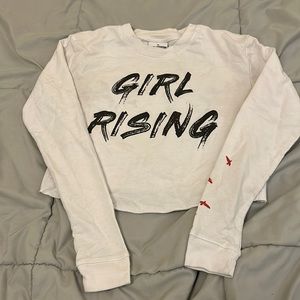 Girl Rising Cropped Long Sleeve